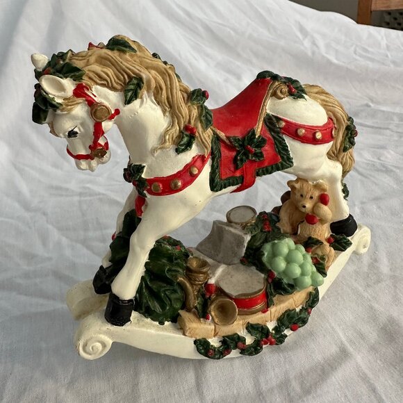 Holiday Rocking Horse Decoration - Picture 1 of 5